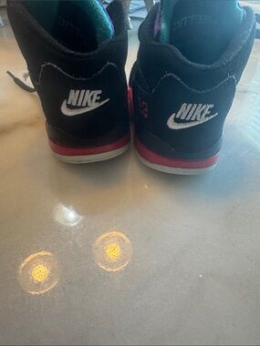Jordan Kids Black Sneakers with Red Accent